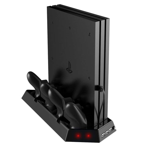 Soporte vertical para PS4 Pro / Slim con ventilador de refrigeración - Kootek