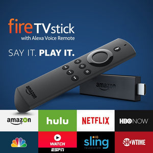 Fire TV Stick with Alexa Voice Remote, streaming media player (Includes $45 Sling TV credit)