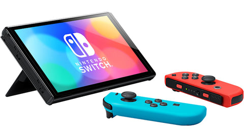 CONSOLA NINTENDO SWITCH V2 MEJORADA COLOR NEON SIN CABLE DE CORRIENTE NI CORREA DE JOY-CON (USADA)