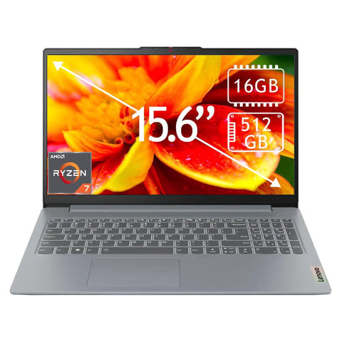LAPTOP LENOVO IDEAPAD SLIM 3 15.6 AMD RYZEN 7 5825U,60HZ, 16GB,512GB TOUCHSCREEN FHD(1920X1080)