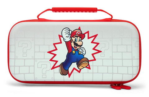 BULTO PROTECTOR SUPER MARIO GRIS Y ROJO CON MARIO BRINCANDO POWERA (NSW)
