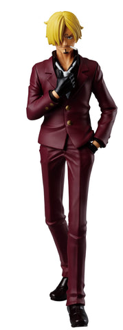 SANJI CON TRAJE ROJO Y MANO SOBRE CORBATA BLANCA ONE PIECE BANPRESTO 6.7 PULGADAS