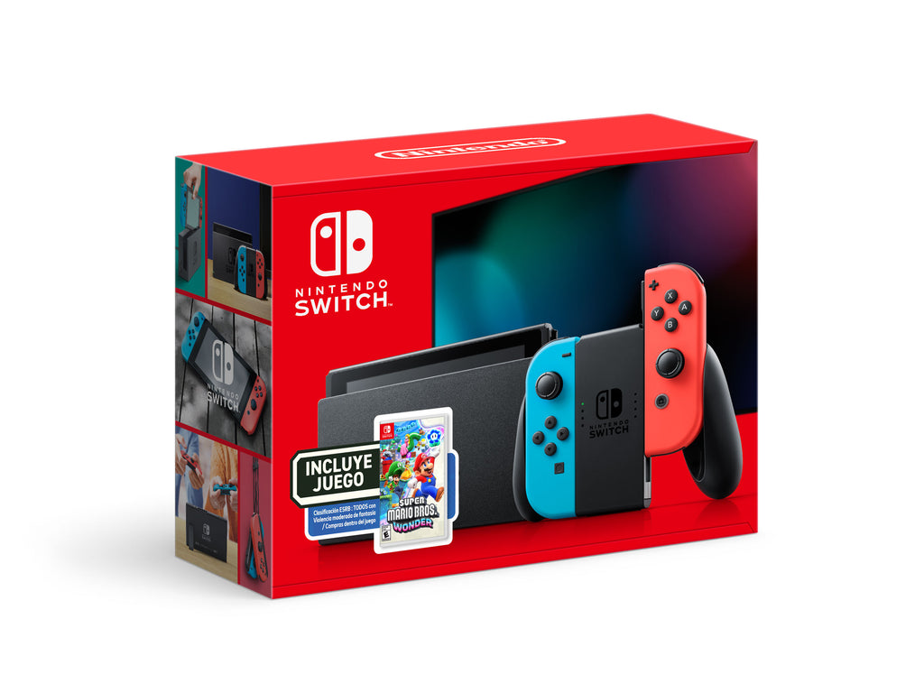 CONSOLA NINTENDO SWITCH V2 MEJORADA SUPER MARIO BROS WONDER BUNDLE