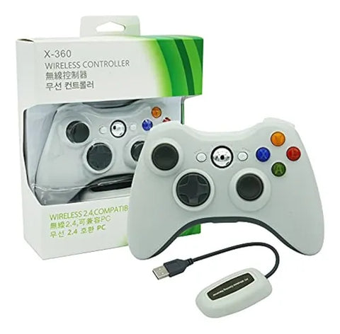 CONTROL XBOX 360 INALAMBRICO PARA PS3, PC Y ANDROID (BLANCO)