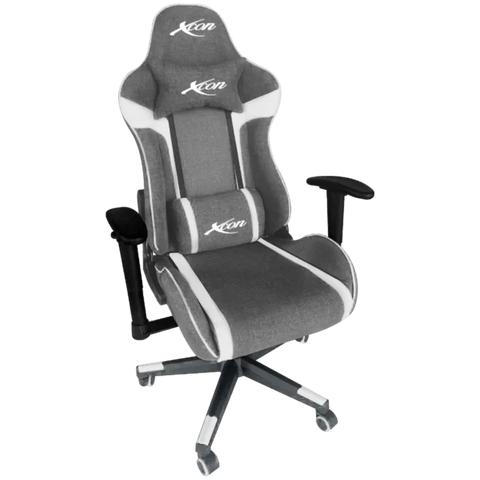 SILLA GAMING XCON ZEUS GRIS OSCURO CON BLANCO ERGONÓMICA