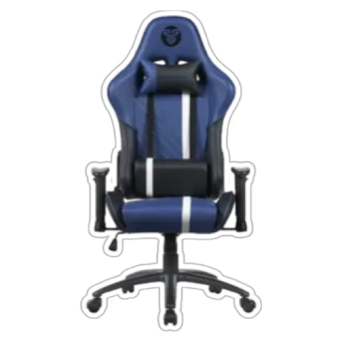 SILLA GAMING FANTECH, LADARE, AZUL CON NEGRO RECLINABLE ERGONÓMICA