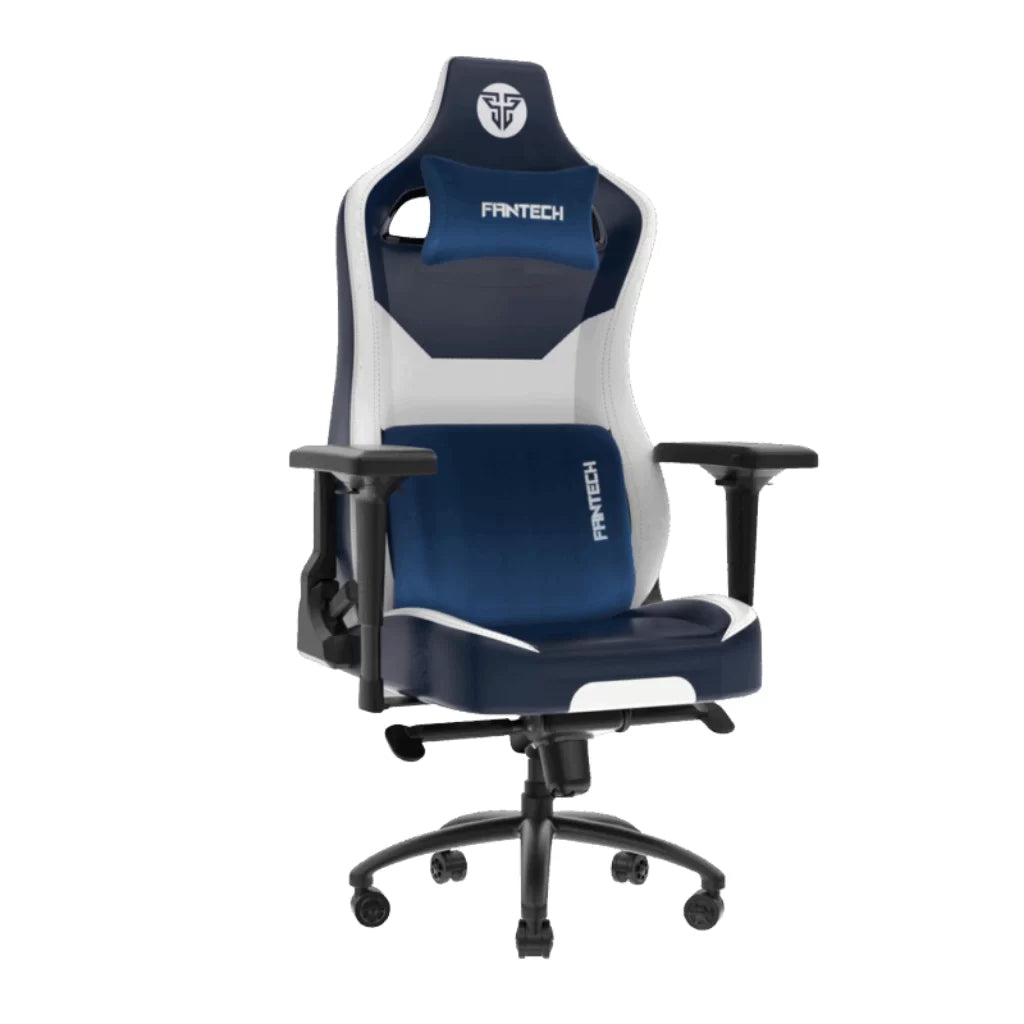 SILLA GAMING FANTECH AZUL CON GRIS RECLINABLE ERGONOMICA (ALPHA GC-283)
