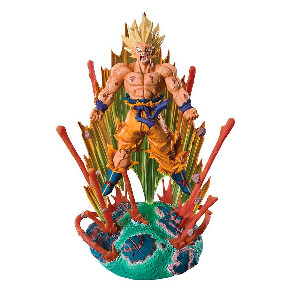 SON GOKU SIN CAMISA SOBRE NAMEKUSEIN SUPER SAIYAN DRAGON BALL Z BANDAI 10.6 PULGADAS