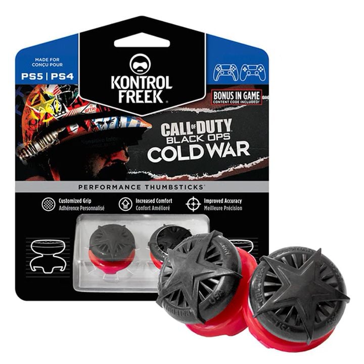 KONTROL FREEK CALL OF DUTY BLACK OPS COLD WAR NEGRO CON ROJO (PS5)
