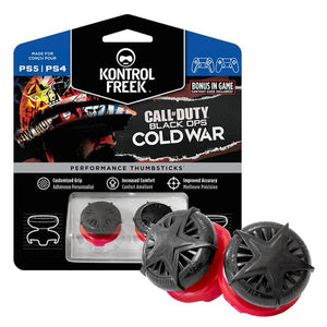 KONTROL FREEK CALL OF DUTY BLACK OPS COLD WAR NEGRO CON ROJO (PS5)