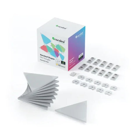 EXPANCION LUCES LED INTELIGENTE DE MINI TRIANGULO CON 10 PIEZAS (NANOLEAF)