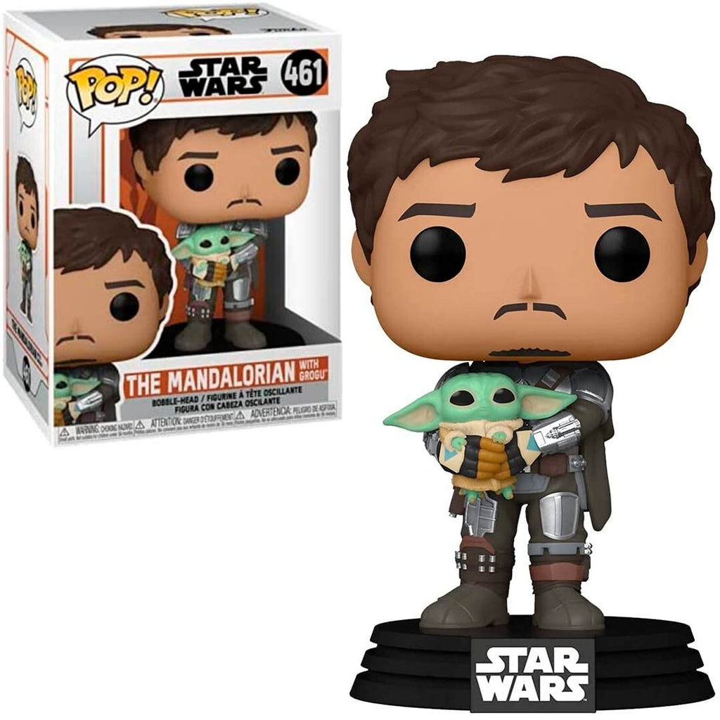 THE MANDALORIAN WITH GROGU STAR WARS FUNKO 461 3.94 PULGADAS