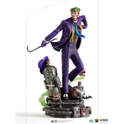 THE JOKER CARA COSIDA BATMAN IRON STUDIOS 9 PULGADAS