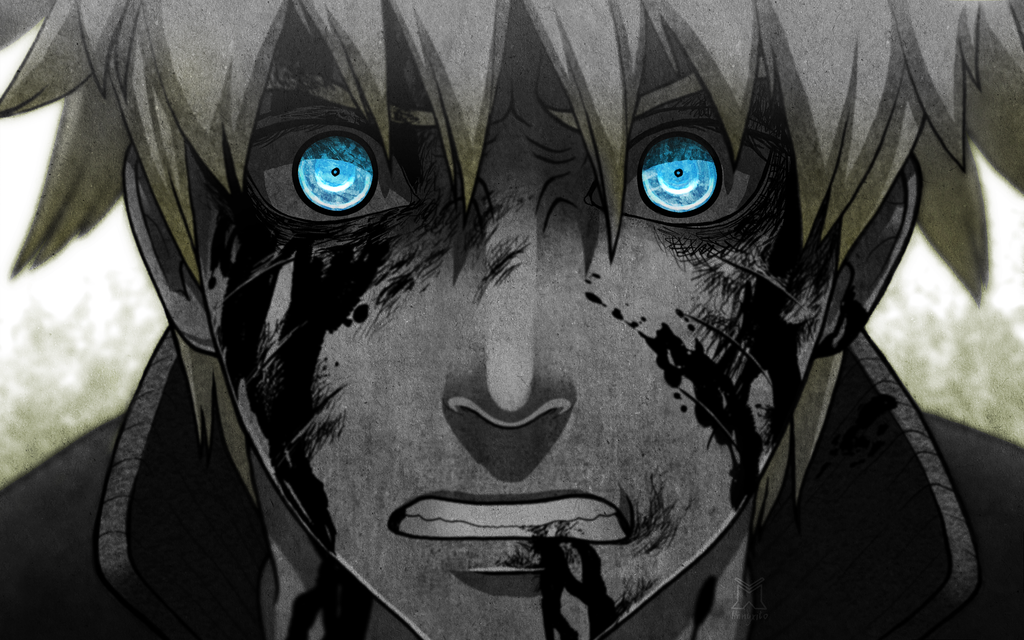 Poster Enmarcado - Naruto Blue Eyes - Papel Vinil - 50x70cm