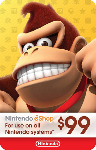 Nintendo eShop Gift Card USD$99 - Switch / Wii U / 3DS [Digital Code]