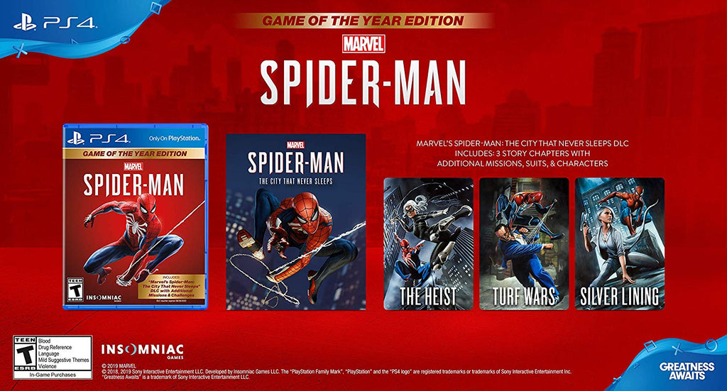 Marvel Spider-man: Game of the year Edition PS4 - Donattelo Games - Gift  Card PSN, Jogo de PS3, PS4 e PS5