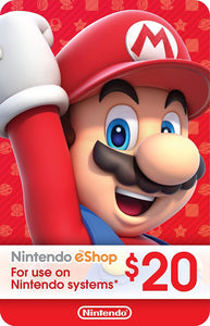 eCash - Nintendo eShop Gift Card USD$20 - Switch / Wii U / 3DS [Digital Code]