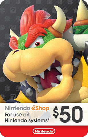 eCash - Nintendo eShop Gift Card USD$50 - Switch / Wii U / 3DS [Digital Code]