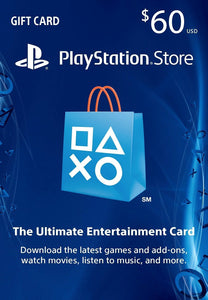 USD$60 PlayStation Store Gift Card - PS3/ PS4/ PS Vita [Digital Code]