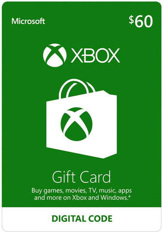 Xbox Live Gift Cards US$60 [Digital Code]