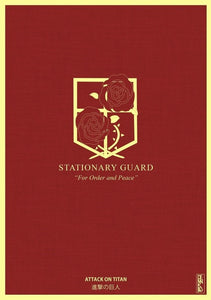 Poster Enmarcado - Attack On Titan Stationary Guard - Papel Vinil - 8.5x11cm